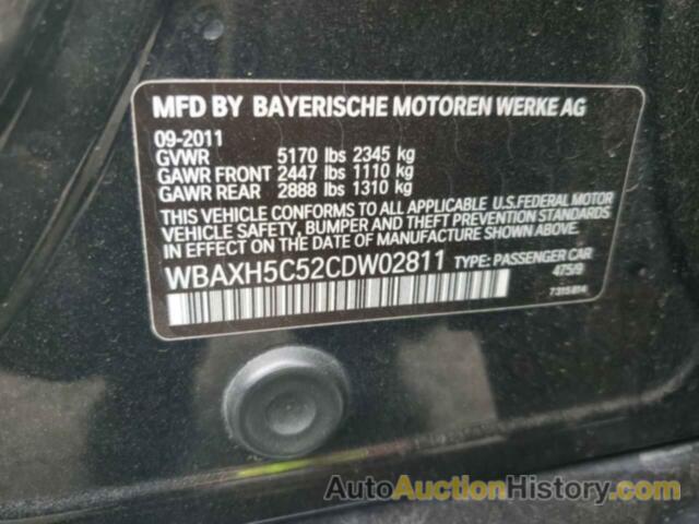 BMW 5 SERIES XI, WBAXH5C52CDW02811