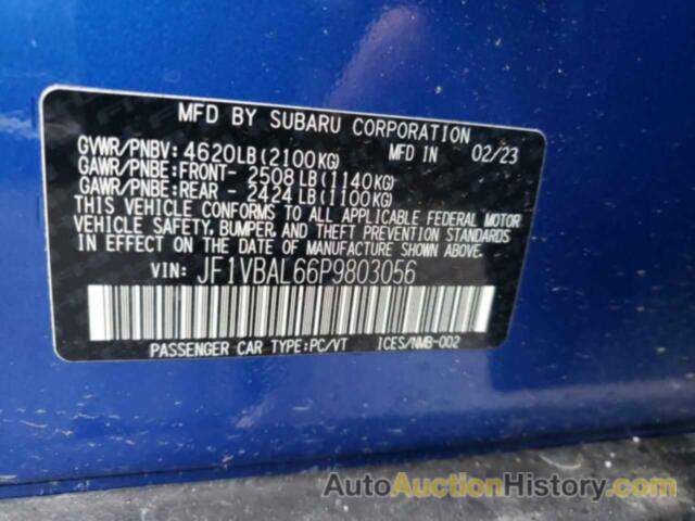 SUBARU WRX LIMITED, JF1VBAL66P9803056