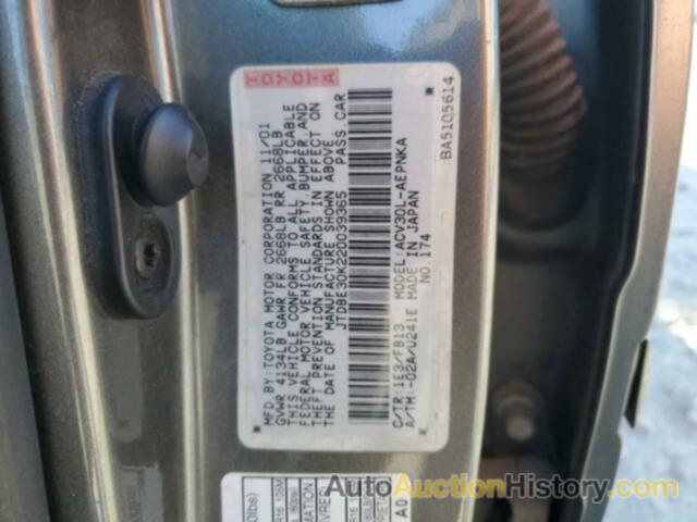 TOYOTA CAMRY LE, JTDBE30K220039365