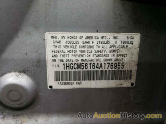 HONDA ACCORD DX, 1HGCM56164A176955