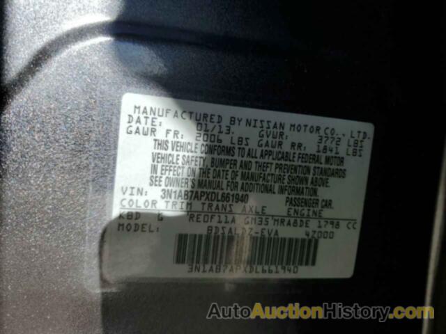 NISSAN SENTRA S, 3N1AB7APXDL661940