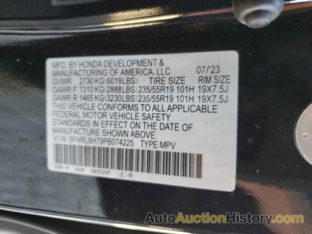 HONDA ODYSSEY SP SPORT-L, 5FNRL6H79PB074225