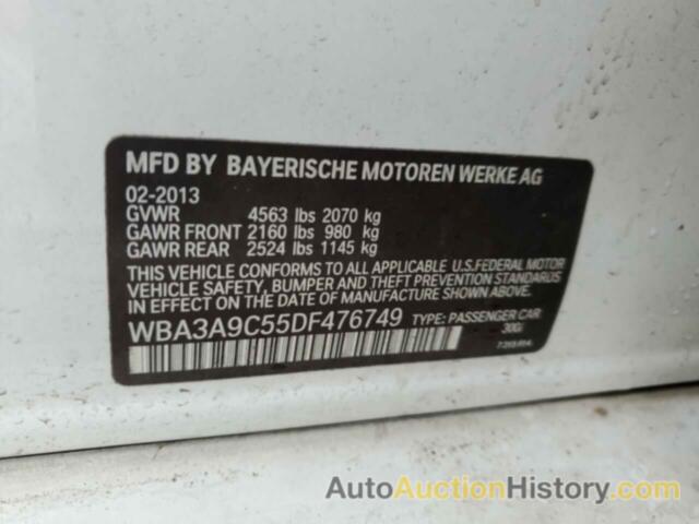 BMW 3 SERIES I, WBA3A9C55DF476749