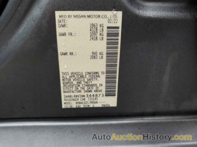 NISSAN ALTIMA S, 1N4BL4BV1NN344873