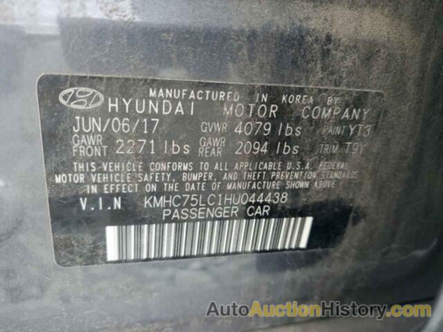 HYUNDAI IONIQ SEL, KMHC75LC1HU044438