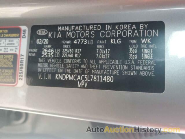 KIA SPORTAGE LX, KNDPMCAC5L7811480