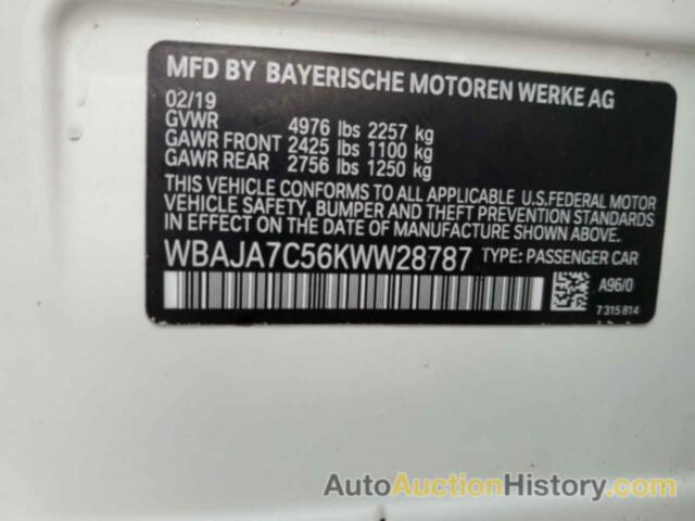 BMW 5 SERIES XI, WBAJA7C56KWW28787