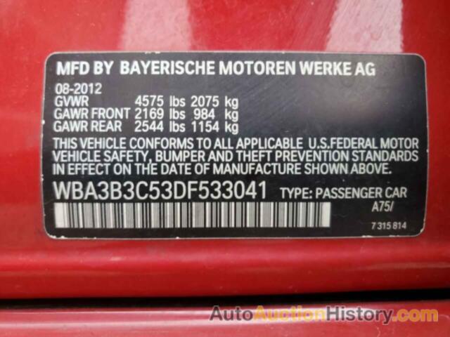 BMW 3 SERIES XI, WBA3B3C53DF533041