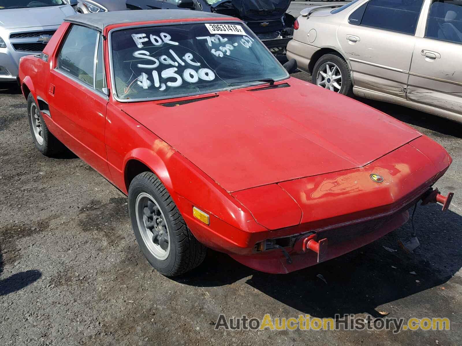 1977 FIAT X 1/9, 128AS0069552