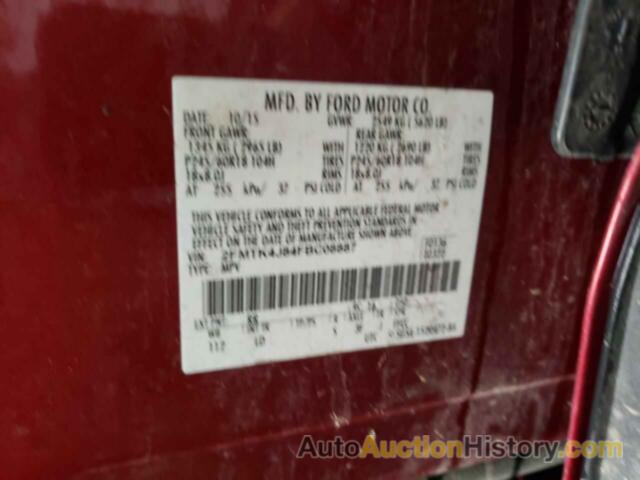 FORD EDGE SEL, 2FMTK4J84FBC08887