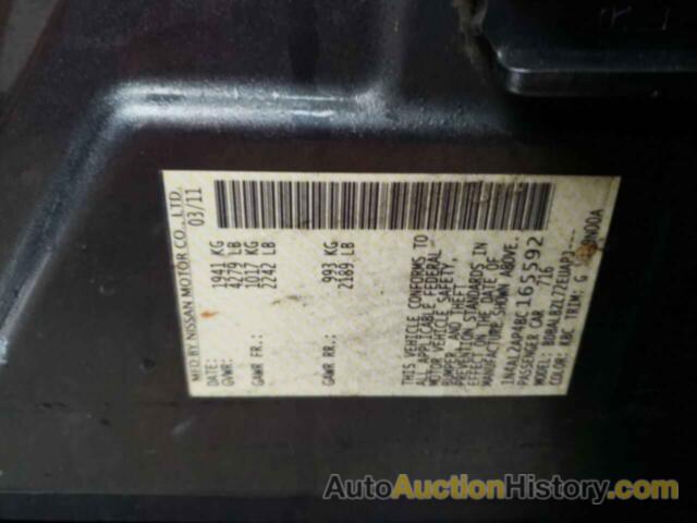 NISSAN ALTIMA BASE, 1N4AL2AP4BC165592