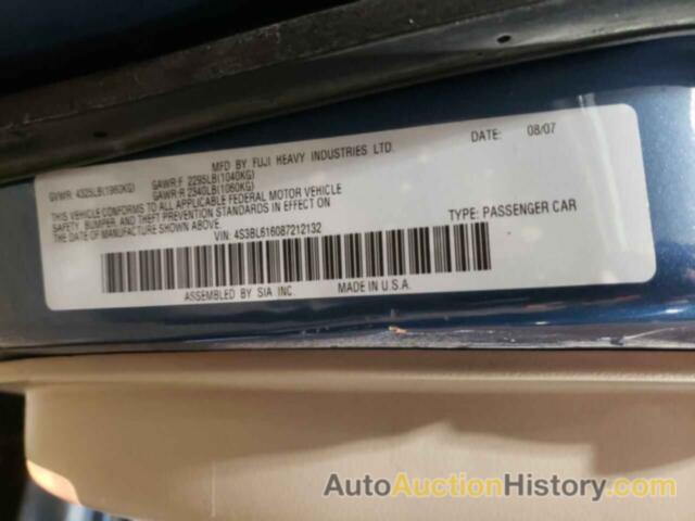 SUBARU LEGACY 2.5I, 4S3BL616087212132