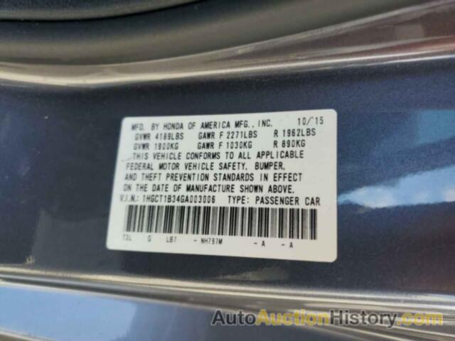 HONDA ACCORD LX-S, 1HGCT1B34GA003006