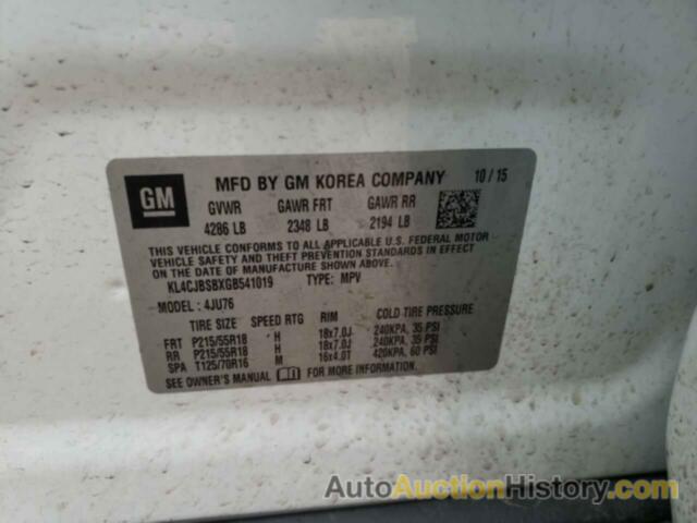 BUICK ENCORE CONVENIENCE, KL4CJBSBXGB541019