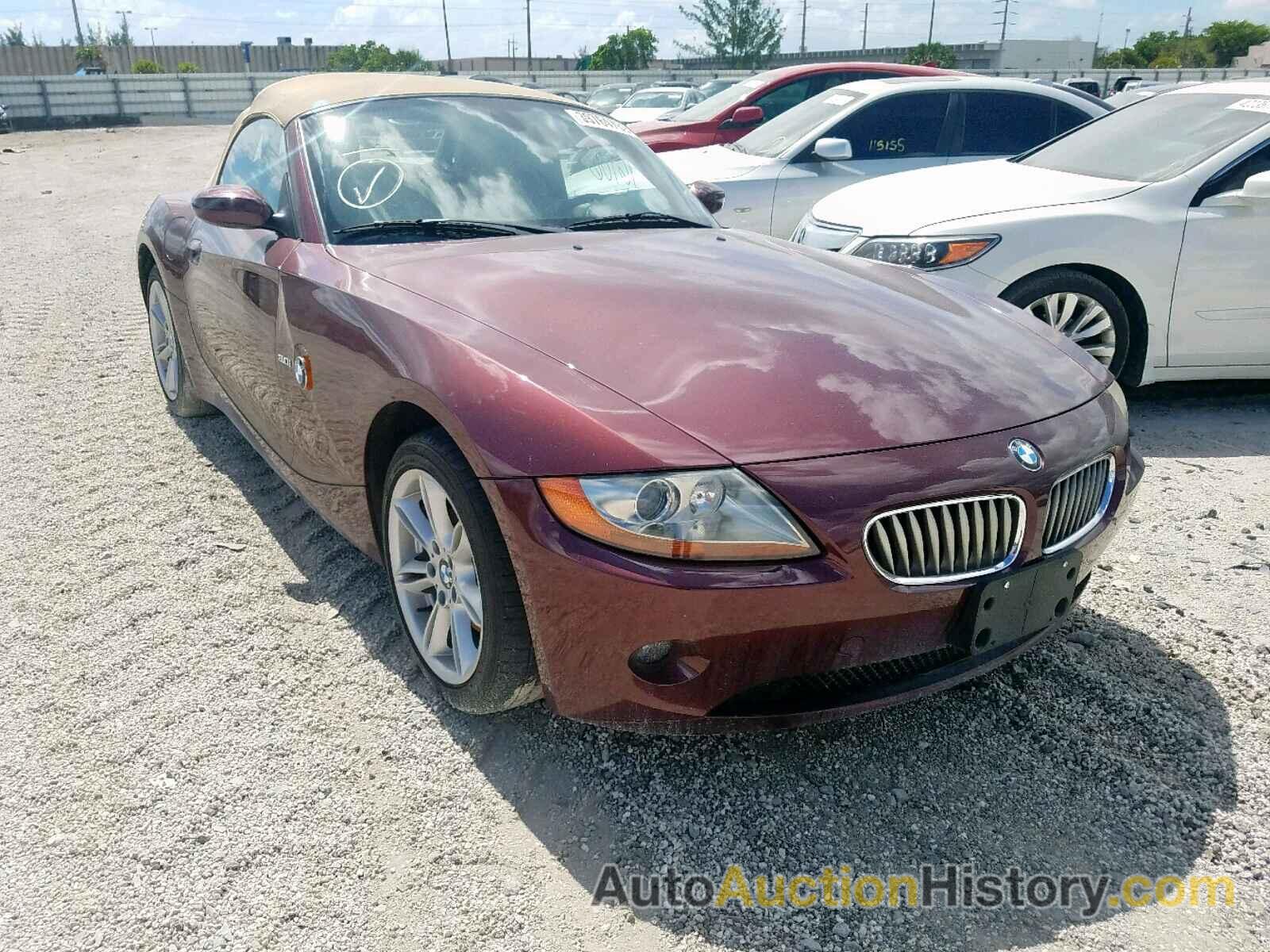 2003 BMW Z4 3.0, 4USBT53413LU03204