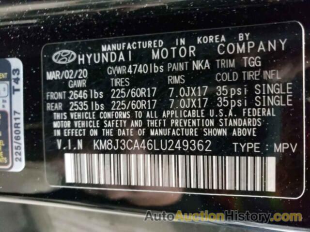 HYUNDAI TUCSON LIMITED, KM8J3CA46LU249362