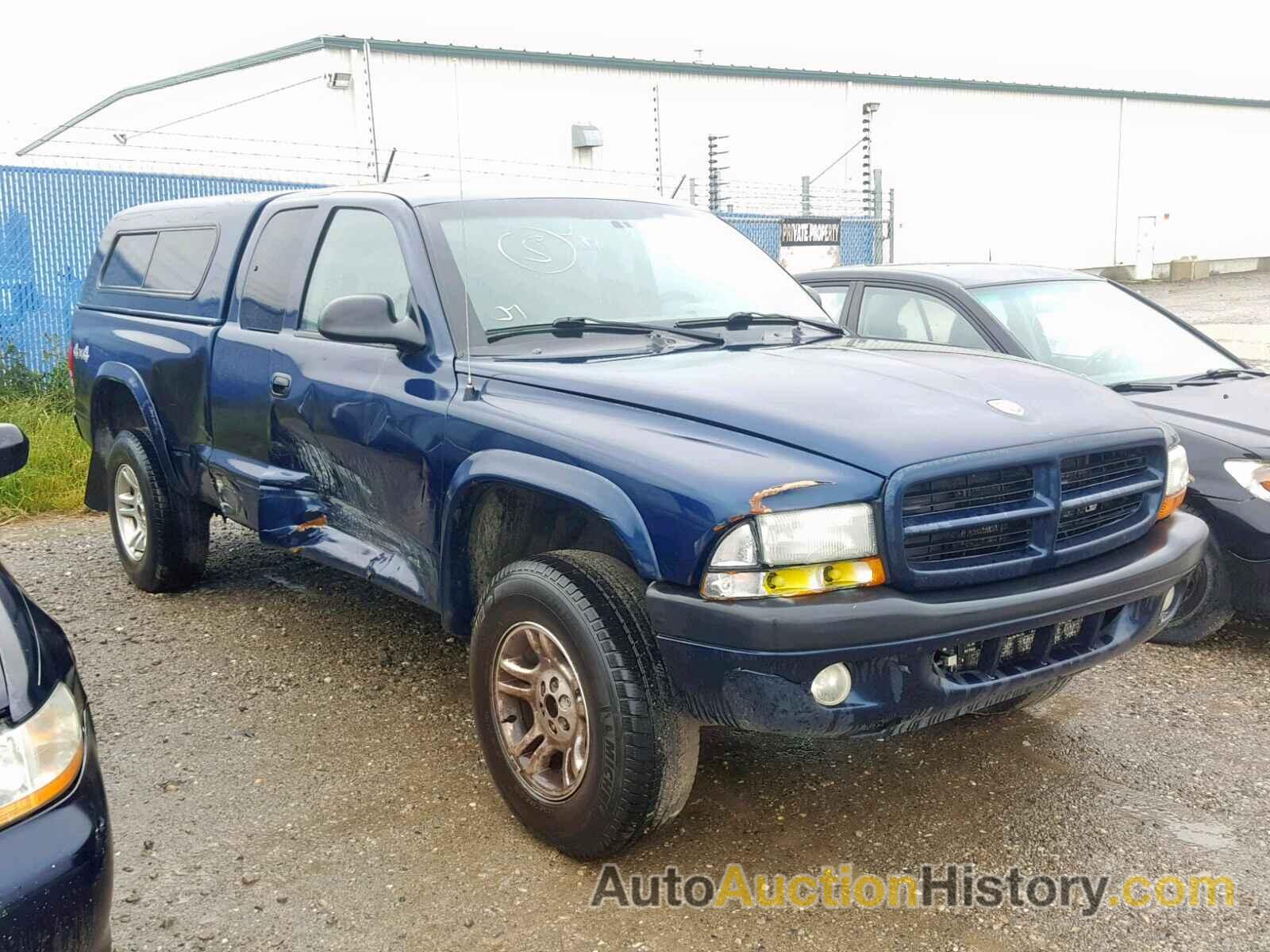 2003 DODGE DAKOTA SPORT, 1D7HG32N43S237145