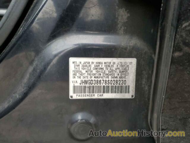 HONDA FIT SPORT, JHMGD38678S028230