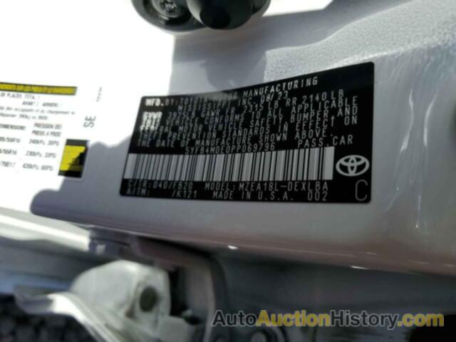 TOYOTA COROLLA LE, 5YFB4MDE0PP069796