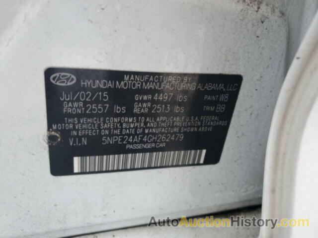 HYUNDAI SONATA SE, 5NPE24AF4GH262479