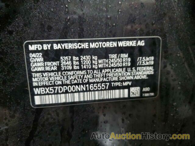 BMW X3 XDRIVE30I, WBX57DP00NN165557