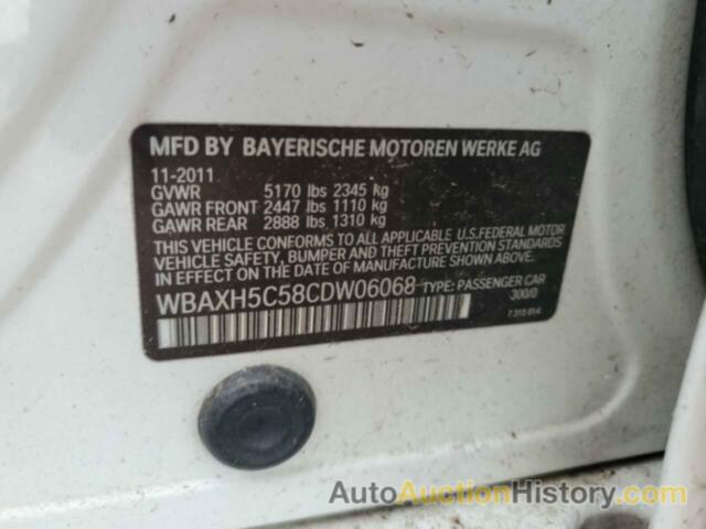 BMW 5 SERIES XI, WBAXH5C58CDW06068