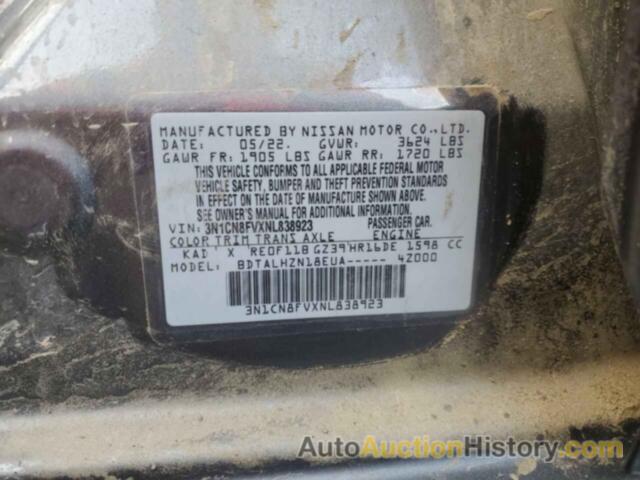 NISSAN VERSA SR, 3N1CN8FVXNL838923