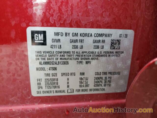 BUICK ENCORE SELECT, KL4MMDS24LB133035