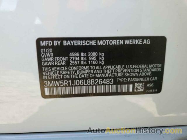 BMW 3 SERIES, 3MW5R1J06L8B26483