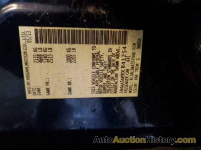 NISSAN MAXIMA S, 1N4AA5AP9DC841254