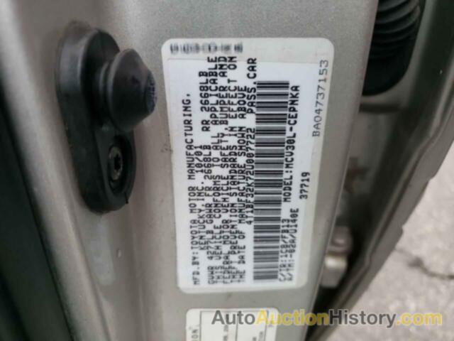 TOYOTA CAMRY LE, 4T1BF32K72U007722