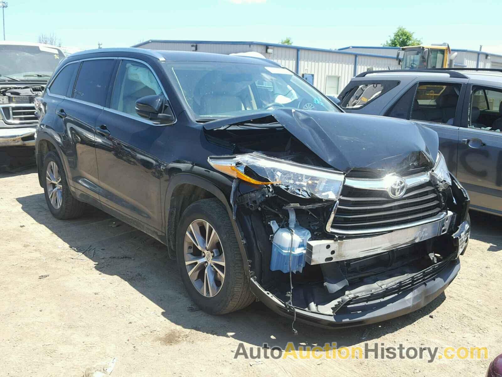 2015 TOYOTA HIGHLANDER XLE, 5TDJKRFH2FS118606