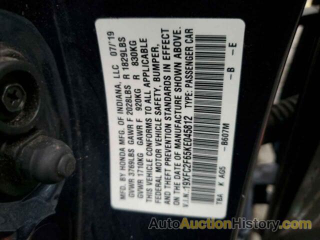 HONDA CIVIC LX, 19XFC2F65KE045812