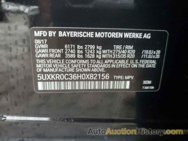 BMW X5 XDRIVE35I, 5UXKR0C36H0X82156