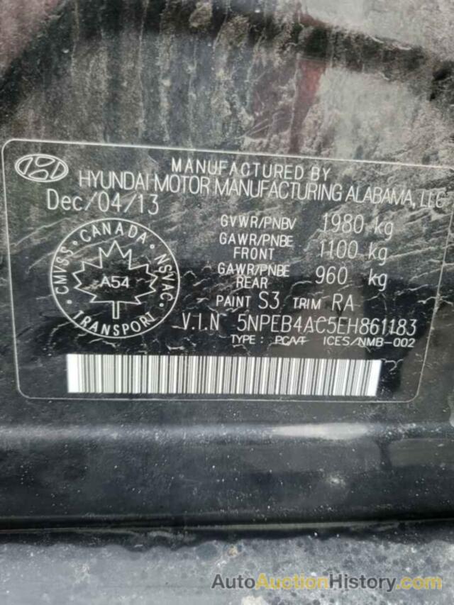 HYUNDAI SONATA GLS, 5NPEB4AC5EH861183