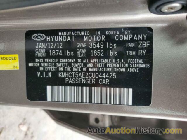 HYUNDAI ACCENT GLS, KMHCT5AE2CU044425