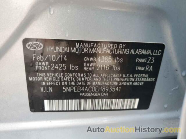 HYUNDAI SONATA GLS, 5NPEB4AC0EH893541