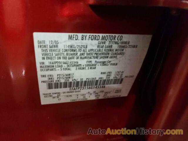 FORD 500 SE, 1FAFP23156G145546