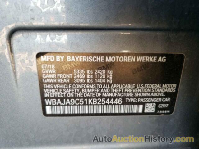 BMW 5 SERIES, WBAJA9C51KB254446