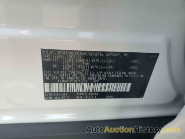 TOYOTA RAV4 XLE, 4T3RWRFV1RU115258