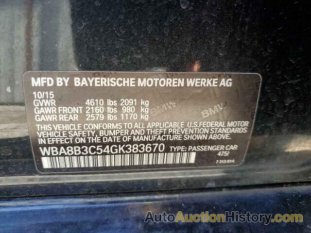 BMW 3 SERIES I, WBA8B3C54GK383670