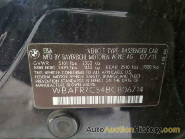 BMW 5 SERIES I, WBAFR7C54BC806714