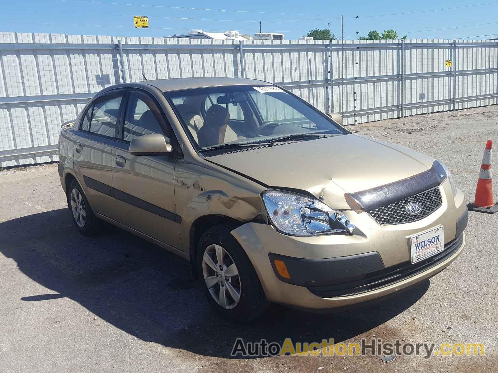 2008 KIA RIO BASE BASE, KNADE123486404392