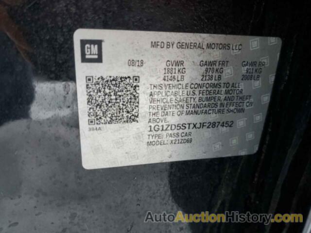 CHEVROLET MALIBU LT, 1G1ZD5STXJF287452