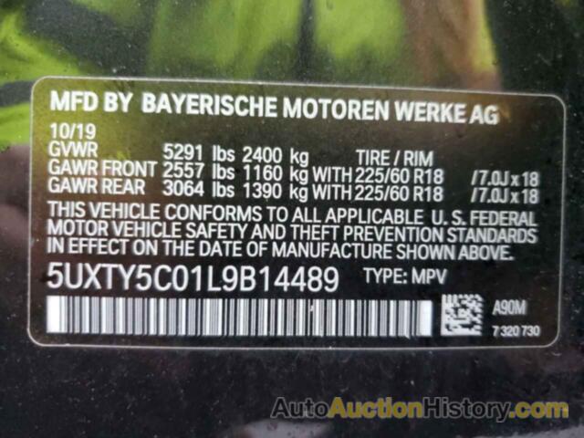 BMW X3 XDRIVE30I, 5UXTY5C01L9B14489