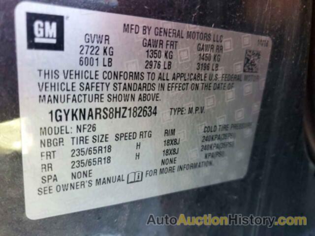 CADILLAC XT5, 1GYKNARS8HZ182634