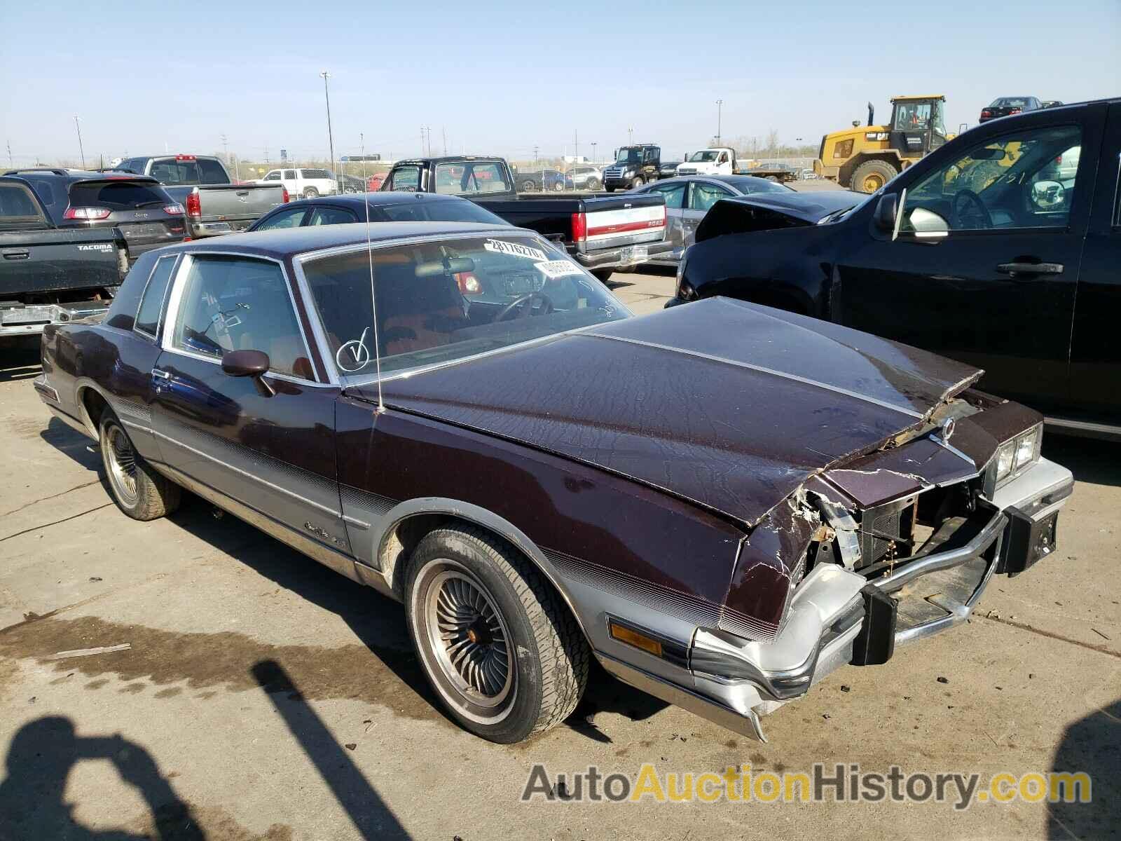 1987 PONTIAC GRANDPRIX LE, 2G2GK11Z0H2205098