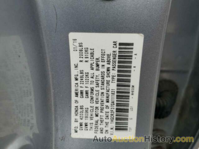 HONDA ACCORD LX, 1HGCR2F37GA111831