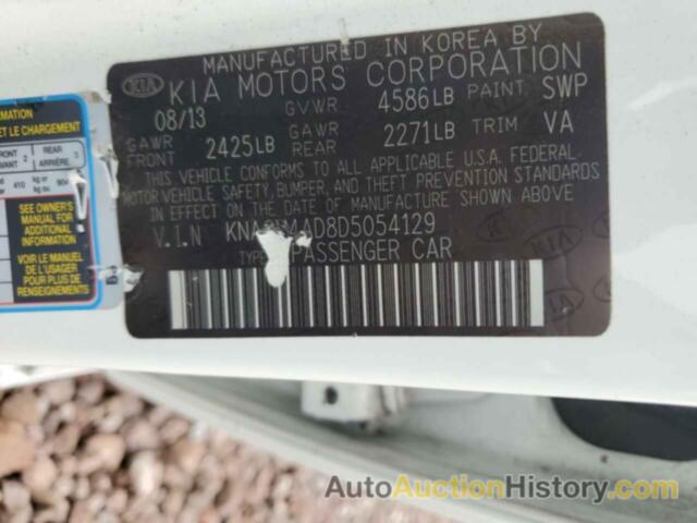 KIA OPTIMA HYBRID, KNAGM4AD8D5054129