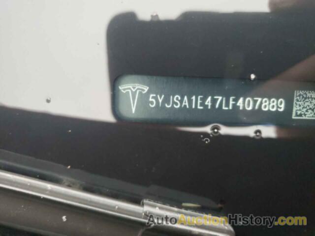 TESLA MODEL S, 5YJSA1E47LF407889